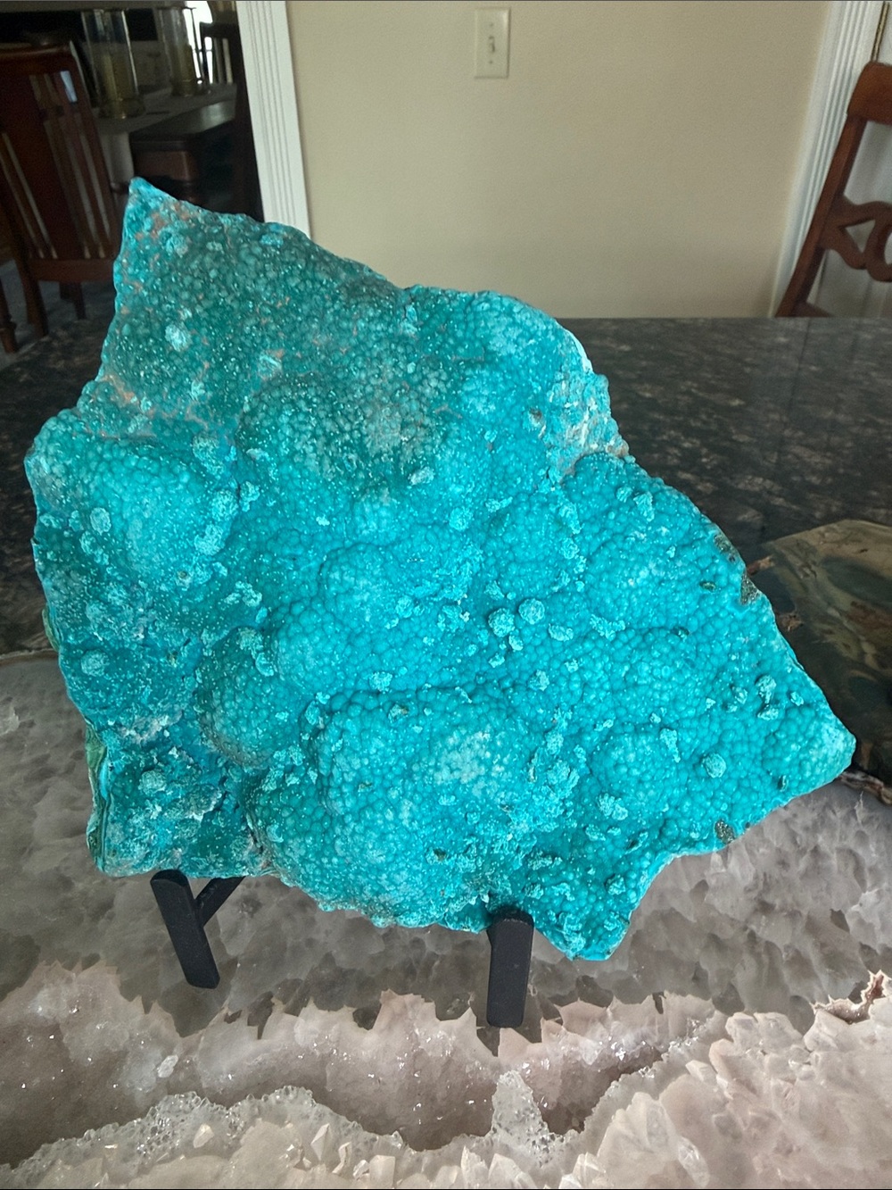 Large Botryoidal Chrysocolla Malachite Mineral Specimen